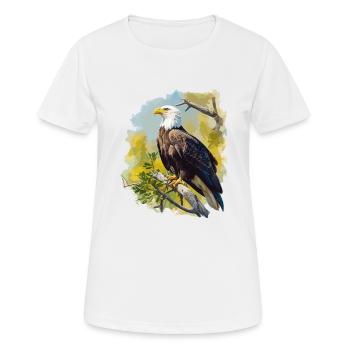 Bald Eagle Weißkopfseeadler - Women's Breathable T-Shirt - white - Front - AI Model Female 172 dark (172cm)
