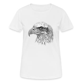 Bald Eagle Weißkopfseeadler - Women's Breathable T-Shirt - white - Front - AI Model Female 172 dark (172cm)
