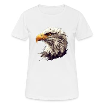 Bald Eagle Weißkopfseeadler - Women's Breathable T-Shirt - white - Front - AI Model Female 172 dark (172cm)