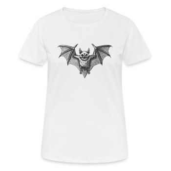 Bat Fledermäuse Fledermaus - Frauen T-Shirt atmungsaktiv - Weiß - Vorne - AI Model Female 172 dark (172cm)