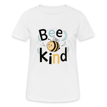 Bee Kind Biene Bienchen - Frauen T-Shirt atmungsaktiv - Weiß - Vorne - AI Model Female 172 dark (172cm)