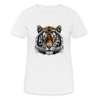 Tiger - Women's Breathable T-Shirt - white - Front - AI Model Female 172 dark (172cm)