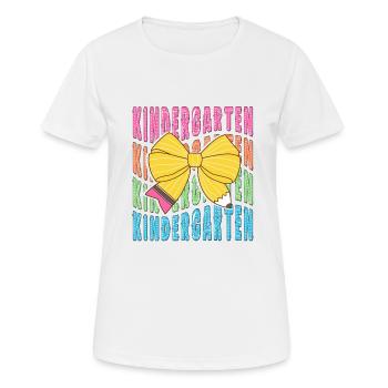 Coquette Bow Pencil Kindergarten Teacher Kids Back - Women's Breathable T-Shirt - white - Front - AI Model Female 172 dark (172cm)