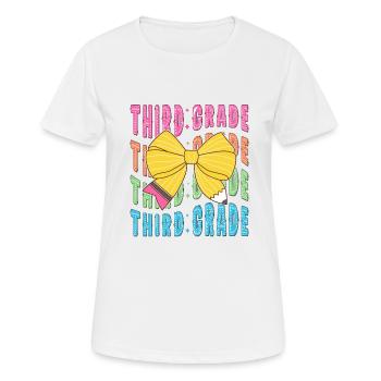 3rd Grade Teacher Pencil Coquetteheartpre-kinderga - Women's Breathable T-Shirt - white - Front - AI Model Female 172 dark (172cm)