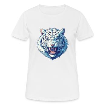 White Tiger Weiße Tiger Weißer Tiger - Women's Breathable T-Shirt - white - Front - AI Model Female 172 dark (172cm)