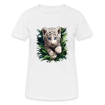 White Tiger Weiße Tiger Weißer Tiger - Women's Breathable T-Shirt - white - Front - AI Model Female 172 dark (172cm)