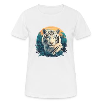 White Tiger Weiße Tiger Weißer Tiger - Women's Breathable T-Shirt - white - Front - AI Model Female 172 dark (172cm)