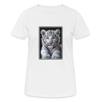White Tiger Weiße Tiger Weißer Tiger - Women's Breathable T-Shirt - white - Front - AI Model Female 172 dark (172cm)