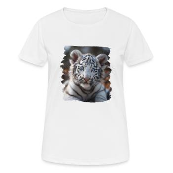 White Tiger Weiße Tiger Weißer Tiger - Women's Breathable T-Shirt - white - Front - AI Model Female 172 dark (172cm)