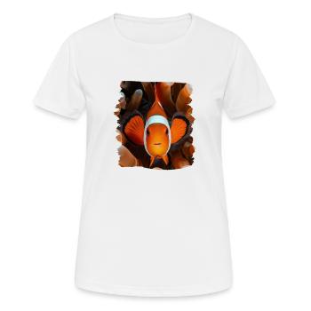 Clownfish Clownfische Clownfisch - Frauen T-Shirt atmungsaktiv - Weiß - Vorne - AI Model Female 172 dark (172cm)