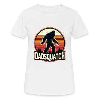 Bigfoot DADSQUATCH Dad Dad Dad Gift - Women's Breathable T-Shirt - white - Front - AI Model Female 172 dark (172cm)