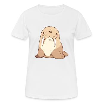 Walrus Walrosse Walross - Frauen T-Shirt atmungsaktiv - Weiß - Vorne - AI Model Female 172 dark (172cm)