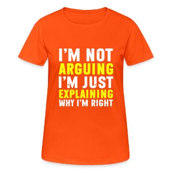 Law Lawyer - Women's Breathable T-Shirt - neon orange - Front - AI Model Female 172 dark (172cm)