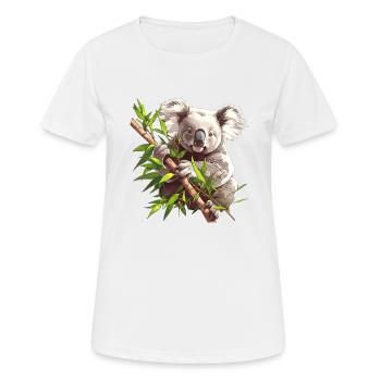 Koalas Koala - T-shirt respirant Femme - blanc - Devant - AI Model Female 172 dark (172cm)
