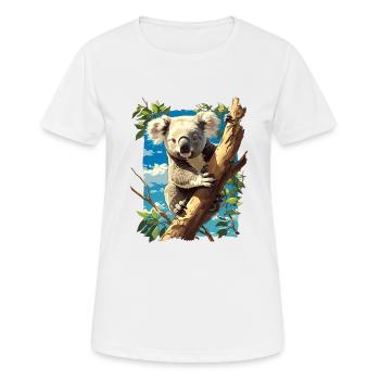 Koalas Koala - T-shirt respirant Femme - blanc - Devant - AI Model Female 172 dark (172cm)