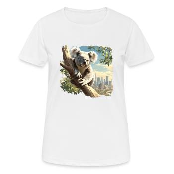Koalas Koala - T-shirt respirant Femme - blanc - Devant - AI Model Female 172 dark (172cm)