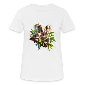 Koalas Koala - T-shirt respirant Femme - blanc - Devant - AI Model Female 172 dark (172cm)