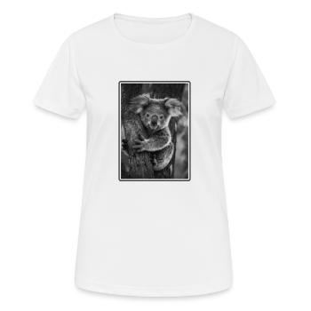 Koalas Koala - T-shirt respirant Femme - blanc - Devant - AI Model Female 172 dark (172cm)