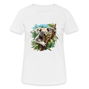 Koalas Koala - T-shirt respirant Femme - blanc - Devant - AI Model Female 172 dark (172cm)