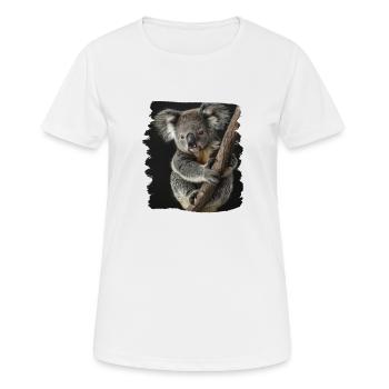 Koalas Koala - T-shirt respirant Femme - blanc - Devant - AI Model Female 172 dark (172cm)