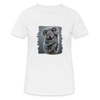 Koalas Koala - T-shirt respirant Femme - blanc - Devant - AI Model Female 172 dark (172cm)