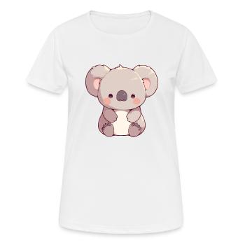 Koalas Koala - T-shirt respirant Femme - blanc - Devant - AI Model Female 172 dark (172cm)