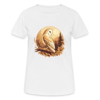 Barn Owl Schleiereulen Schleiereule - Women's Breathable T-Shirt - white - Front - AI Model Female 172 dark (172cm)