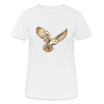 Barn Owl Schleiereulen Schleiereule - Women's Breathable T-Shirt - white - Front - AI Model Female 172 dark (172cm)