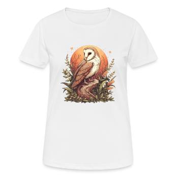 Barn Owl Schleiereulen Schleiereule - Women's Breathable T-Shirt - white - Front - AI Model Female 172 dark (172cm)