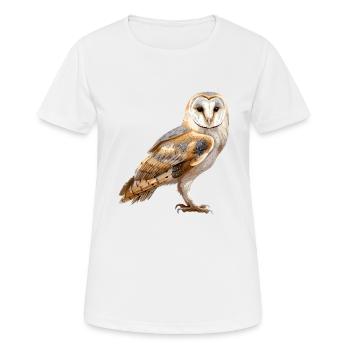 Barn Owl Schleiereulen Schleiereule - Women's Breathable T-Shirt - white - Front - AI Model Female 172 dark (172cm)