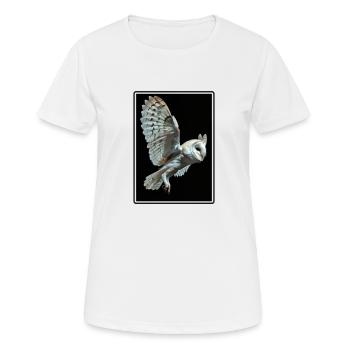 Barn Owl Schleiereulen Schleiereule - Women's Breathable T-Shirt - white - Front - AI Model Female 172 dark (172cm)