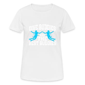 Scuba Diving Diver - Frauen T-Shirt atmungsaktiv - Weiß - Vorne - AI Model Female 172 dark (172cm)