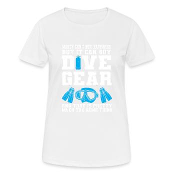 Scuba Diving Diver - Frauen T-Shirt atmungsaktiv - Weiß - Vorne - AI Model Female 172 dark (172cm)