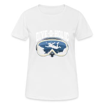 Scuba Diving Diver - Frauen T-Shirt atmungsaktiv - Weiß - Vorne - AI Model Female 172 dark (172cm)