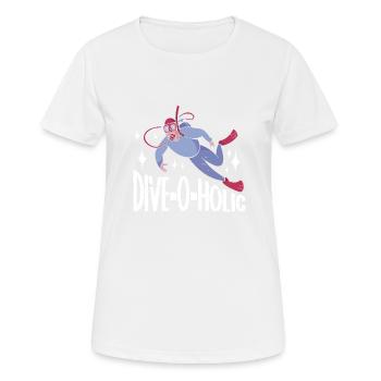 Scuba Diving Diver - Frauen T-Shirt atmungsaktiv - Weiß - Vorne - AI Model Female 172 dark (172cm)