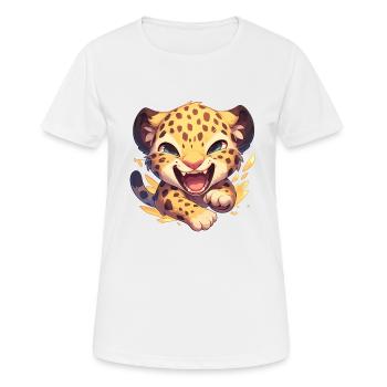 Leoparden Leopard - Women's Breathable T-Shirt - white - Front - AI Model Female 172 dark (172cm)