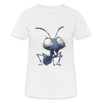 Ant Ameisen Ameise - Frauen T-Shirt atmungsaktiv - Weiß - Vorne - AI Model Female 172 dark (172cm)