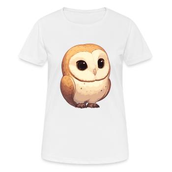 Barn Owl Schleiereulen Schleiereule - Women's Breathable T-Shirt - white - Front - AI Model Female 172 dark (172cm)