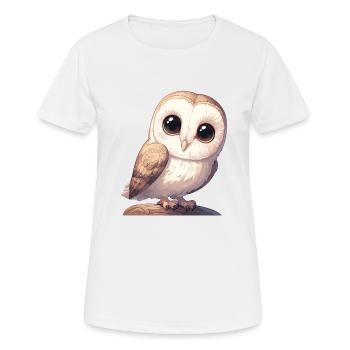 Barn Owl Schleiereulen Schleiereule - Women's Breathable T-Shirt - white - Front - AI Model Female 172 dark (172cm)