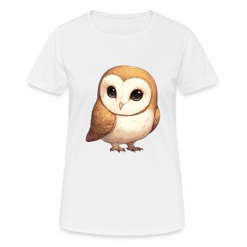 Barn Owl Schleiereulen Schleiereule - Women's Breathable T-Shirt - white - Front - AI Model Female 172 dark (172cm)