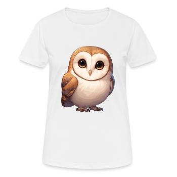 Barn Owl Schleiereulen Schleiereule - Women's Breathable T-Shirt - white - Front - AI Model Female 172 dark (172cm)