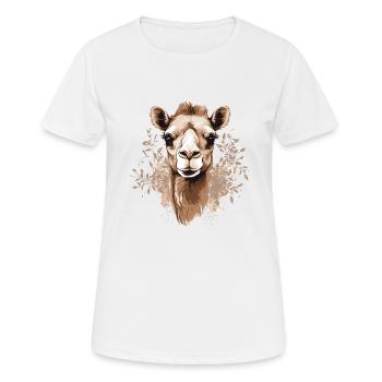 Camel Camel Head - Women's Breathable T-Shirt - white - Front - AI Model Female 172 dark (172cm)