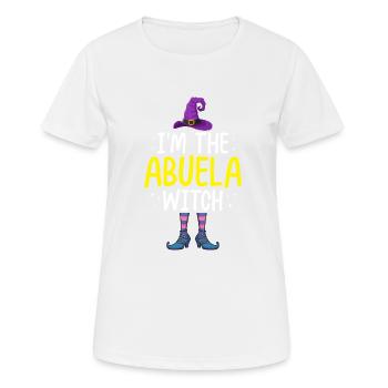 I'm the Abuela Witch - Frauen T-Shirt atmungsaktiv - Weiß - Vorne - AI Model Female 172 dark (172cm)