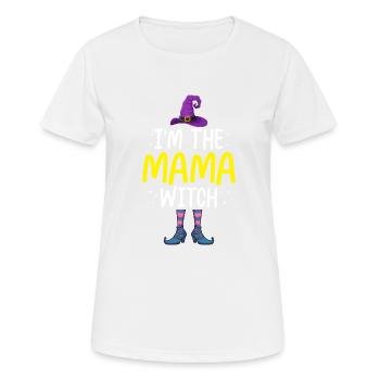I'm the Mama Witch - Women's Breathable T-Shirt - white - Front - AI Model Female 172 dark (172cm)