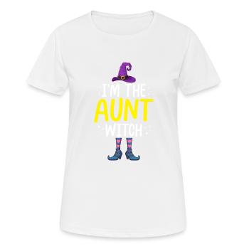 I'm the Aunt Witch - Women's Breathable T-Shirt - white - Front - AI Model Female 172 dark (172cm)