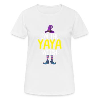 Je suis la sorcière Yaya - T-shirt respirant Femme - blanc - Devant - AI Model Female 172 dark (172cm)