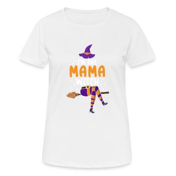 Je suis la maman sorcière - T-shirt respirant Femme - blanc - Devant - AI Model Female 172 dark (172cm)