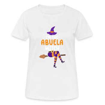 I'm the Abuela Witch - Frauen T-Shirt atmungsaktiv - Weiß - Vorne - AI Model Female 172 dark (172cm)