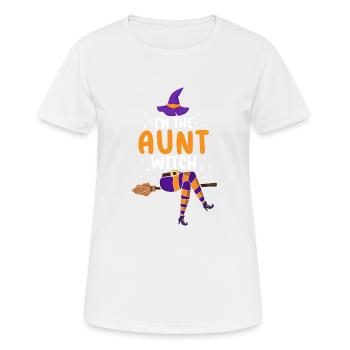 Je suis la tante sorcière - T-shirt respirant Femme - blanc - Devant - AI Model Female 172 dark (172cm)