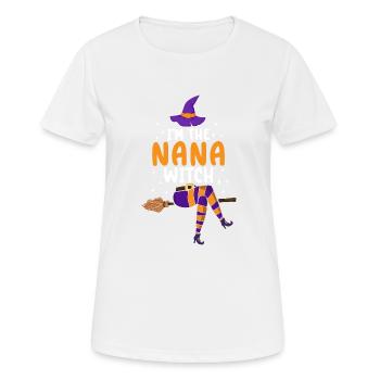 Je suis la sorcière Nana - T-shirt respirant Femme - blanc - Devant - AI Model Female 172 dark (172cm)